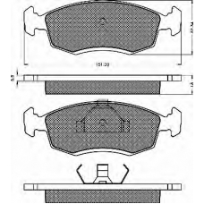 10211 BSF Комплект тормозных колодок, дисковый тормоз