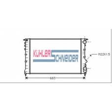 0909801 KUHLER SCHNEIDER Радиатор, охлаждение двигател