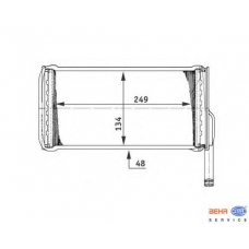 8FH 351 311-541 HELLA Теплообменник, отопление салона