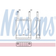 71958 NISSENS Теплообменник, отопление салона