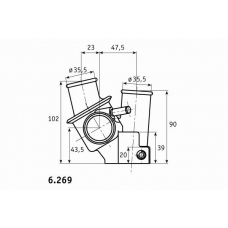 C.521.85 BEHR Термостат, охлаждающая жидкость