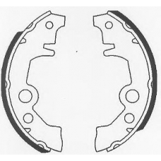 BS554 QUINTON HAZELL Комплект тормозных колодок