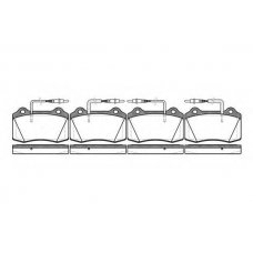 P5343.14 WOKING Комплект тормозных колодок, дисковый тормоз