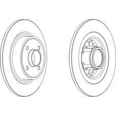 DDF1381-1 FERODO Тормозной диск