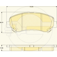6134679 GIRLING Комплект тормозных колодок, дисковый тормоз