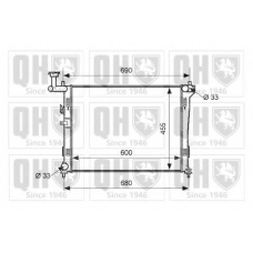 QER1648 QUINTON HAZELL Радиатор, охлаждение двигателя