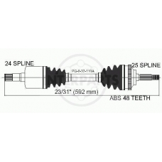 PG-8-33-110A InterParts Приводной вал