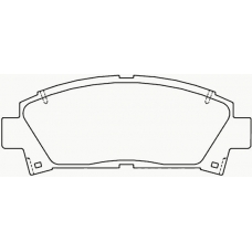 P 83 028 BREMBO Комплект тормозных колодок, дисковый тормоз