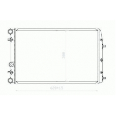 737-0041 TYC Радиатор, охлаждение двигателя
