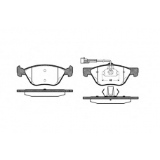 0589.02 REMSA Комплект тормозных колодок, дисковый тормоз