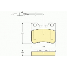 6110312 GIRLING Комплект тормозных колодок, дисковый тормоз