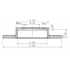 BDC5224 QH Benelux Тормозной диск