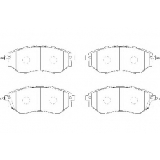 WBP24222A WAGNER LOCKHEED Комплект тормозных колодок, дисковый тормоз