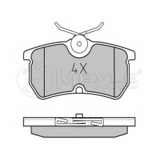 025 233 5314/PD MEYLE Комплект тормозных колодок, дисковый тормоз