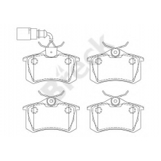 23554 10 704 10 BRECK Комплект тормозных колодок, дисковый тормоз