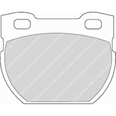 FSL872 FERODO Комплект тормозных колодок, дисковый тормоз