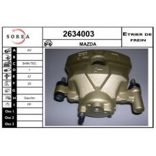 2634003 EAI Тормозной суппорт