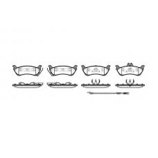 P7983.11 WOKING Комплект тормозных колодок, дисковый тормоз