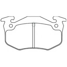 AKD-03322 ASVA Комплект тормозных колодок, дисковый тормоз