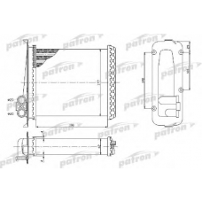 PRS2072 PATRON Теплообменник, отопление салона