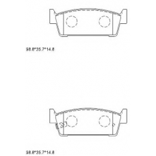 KD1769 ASIMCO Комплект тормозных колодок, дисковый тормоз