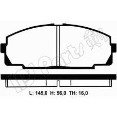 IBD-1248 IPS Parts Комплект тормозных колодок, дисковый тормоз
