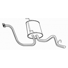 22718 WALKER Глушитель выхлопных газов конечный