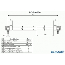 BGS10630 BUGIAD Газовая пружина, капот
