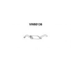 VW80136 VENEPORTE Глушитель выхлопных газов конечный