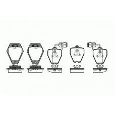 0508.02 REMSA Комплект тормозных колодок, дисковый тормоз