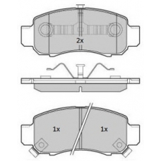 FBP-1793 FREMAX Комплект тормозных колодок, дисковый тормоз