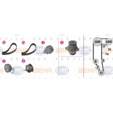 8MP 376 814-851 HELLA Водяной насос + комплект зубчатого ремня