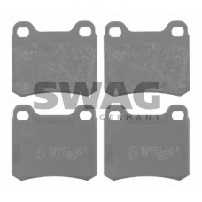 10 91 6156 SWAG Комплект тормозных колодок, дисковый тормоз