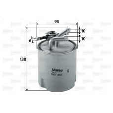 587564 VALEO Топливный фильтр