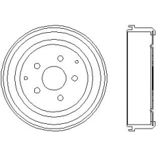 94008300 TEXTAR Тормозной барабан