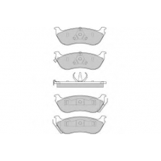 12-0892 E.T.F. Комплект тормозных колодок, дисковый тормоз