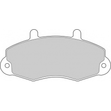 DBP240700 DURON Комплект тормозных колодок, дисковый тормоз