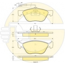 6113382 GIRLING Комплект тормозных колодок, дисковый тормоз