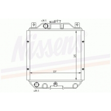 64182 NISSENS Радиатор, охлаждение двигателя