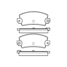 20336 140  0 5 T424 TEXTAR Колодки тормозные