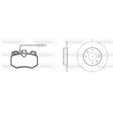 80703.02 WOKING Комплект тормозов, дисковый тормозной механизм