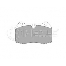 025 214 7118 MEYLE Комплект тормозных колодок, дисковый тормоз