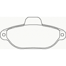 P 23 060 BREMBO Комплект тормозных колодок, дисковый тормоз