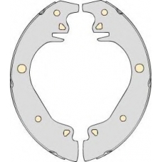 K606816 MGA Комплект тормозов, барабанный тормозной механизм