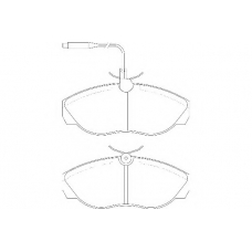 WBP21797A WAGNER LOCKHEED Комплект тормозных колодок, дисковый тормоз