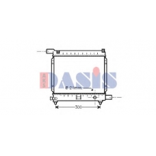 120960N AKS DASIS Радиатор, охлаждение двигателя