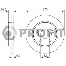5010-1645 PROFIT Тормозной диск