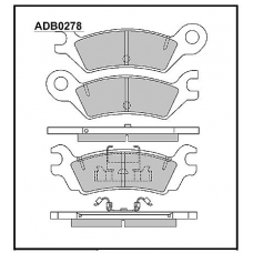 ADB0278 Allied Nippon Тормозные колодки