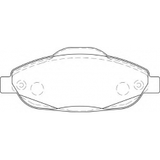 FD7325A NECTO Комплект тормозных колодок, дисковый тормоз