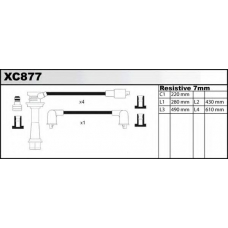 XC877 QUINTON HAZELL Комплект проводов зажигания